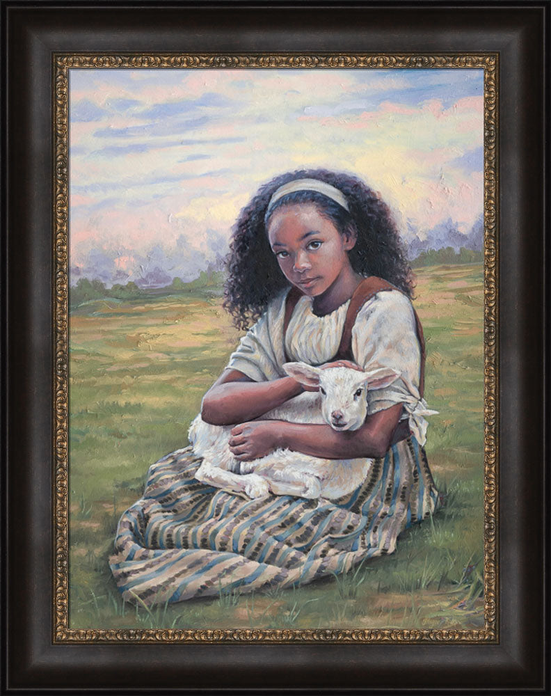 Feed My Lambs - framed giclee canvas