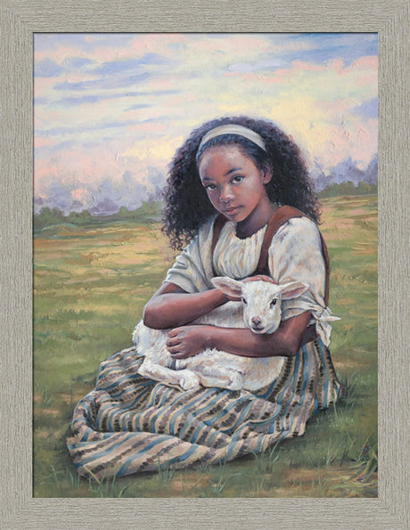 Feed My Lambs - framed giclee canvas