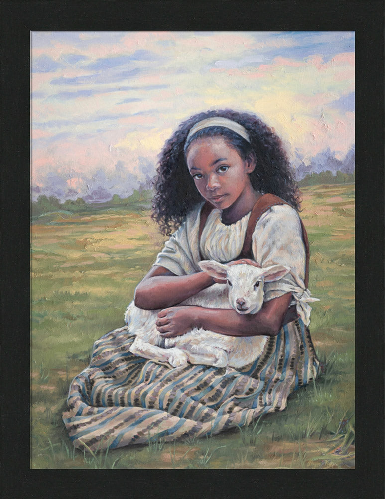 Feed My Lambs - framed giclee canvas