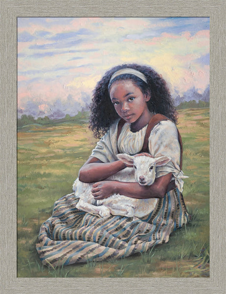 Feed My Lambs - framed giclee canvas