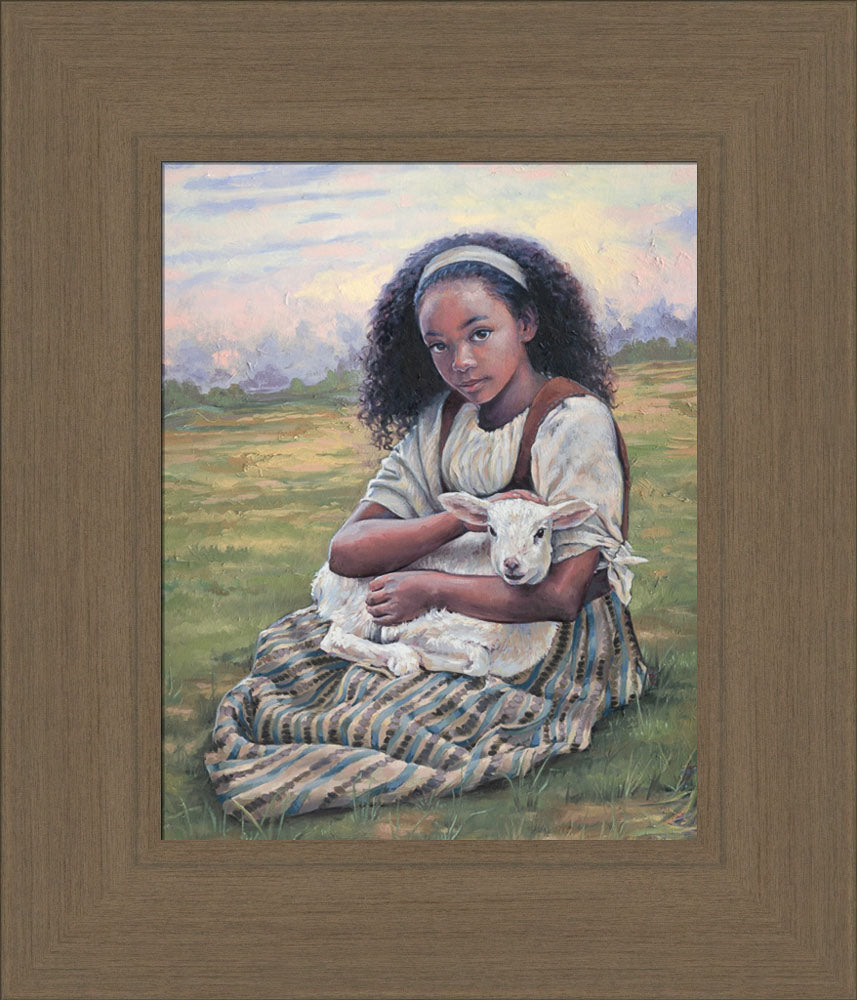 Feed My Lambs - framed giclee canvas