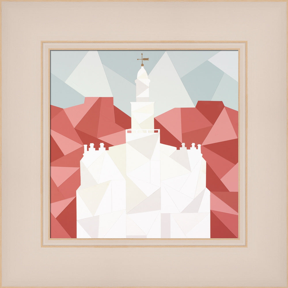 St. George Utah Temple - Geometric  by Madison Wardle