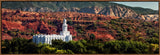 St George Temple - Red Rock by Robert A Boyd