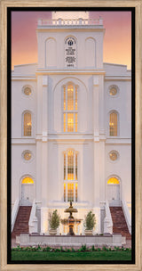 St. George Temple- Mighty Fortress - framed giclee canvas