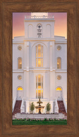 St. George Temple- Mighty Fortress - framed giclee canvas