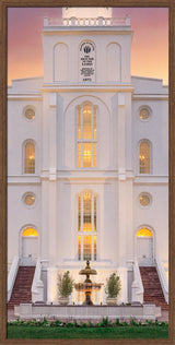 St. George Temple- Mighty Fortress - framed giclee canvas