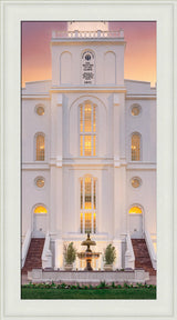 St. George Temple- Mighty Fortress - framed giclee canvas