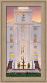 St. George Temple- Mighty Fortress - framed giclee canvas