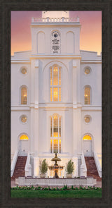 St. George Temple- Mighty Fortress - framed giclee canvas