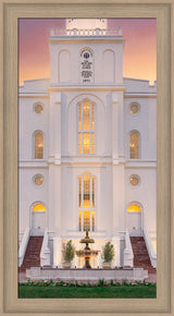 St. George Temple- Mighty Fortress - framed giclee canvas