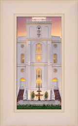 St. George Temple- Mighty Fortress - framed giclee canvas