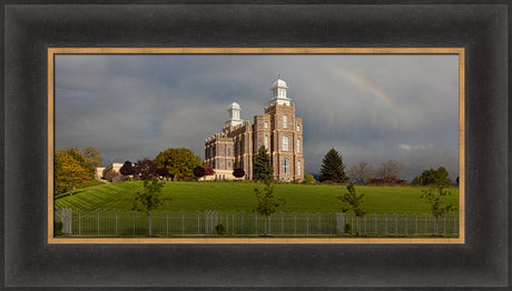 Logan Temple - Spring Panoramic by Robert A Boyd