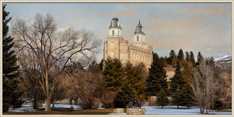 Manti Temple - Seasons Crossing by Robert A Boyd