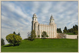 Manti Temple - Summer Lawn by Robert A Boyd