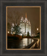 Salt Lake Temple - Rain Path by Robert A Boyd