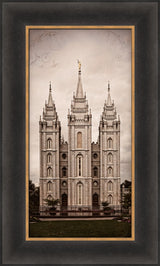 Salt Lake Temple - Towers by Robert A Boyd