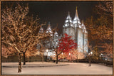 Salt Lake Temple - Silent Night by Robert A Boyd