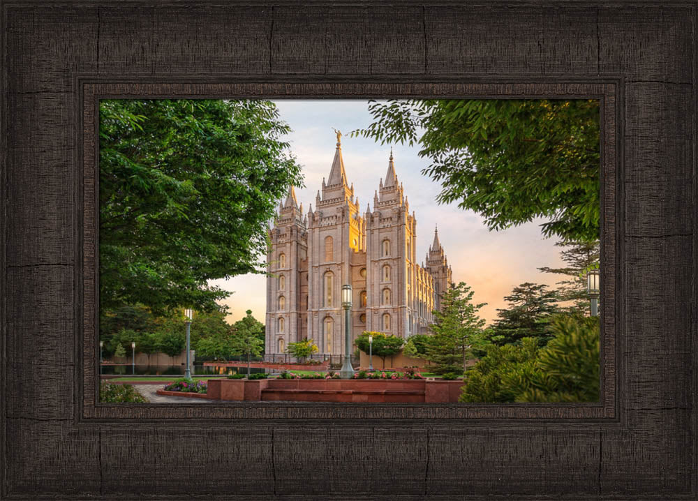 Salt Lake Temple - Calm Summer by Robert A Boyd