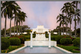 Laie Temple - Fountains by Robert A Boyd