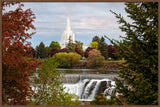 Idaho Falls Temple - Waterfall by Robert A Boyd