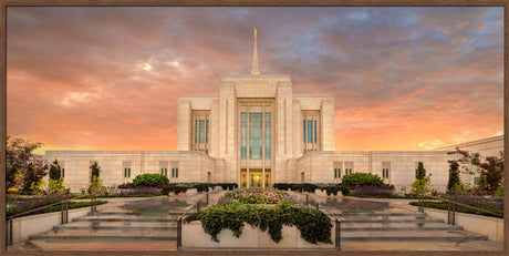 Ogden Temple - Garden Panoramic by Robert A Boyd