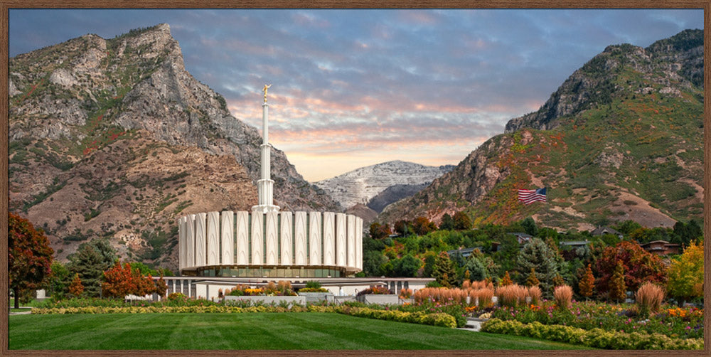 Provo Temple - Late Summer by Robert A Boyd