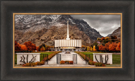 Provo Temple - Fall Gates panoramic by Robert A Boyd