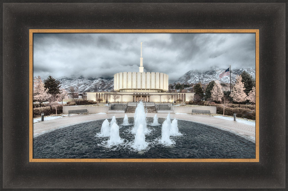 Provo Temple - Chrome Series by Robert A Boyd