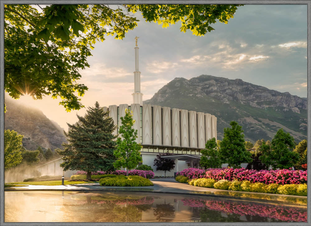 Provo Temple - Summer Splendor by Robert A Boyd