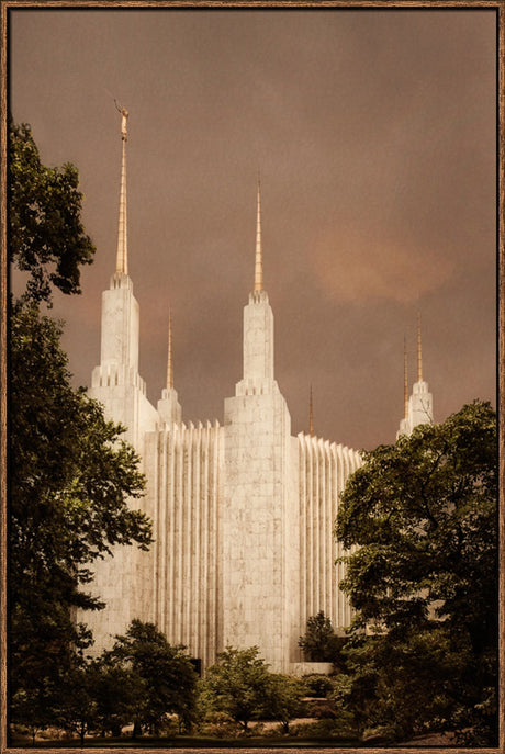 Washington DC Temple - Sepia by Robert A Boyd