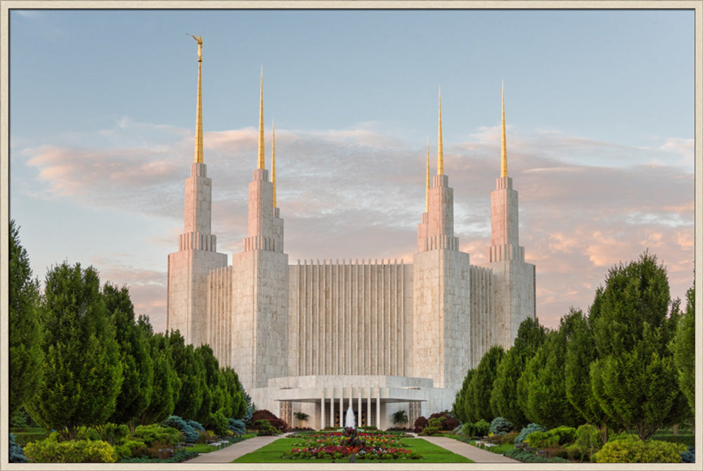 Washington DC Temple - Sunrise by Robert A Boyd