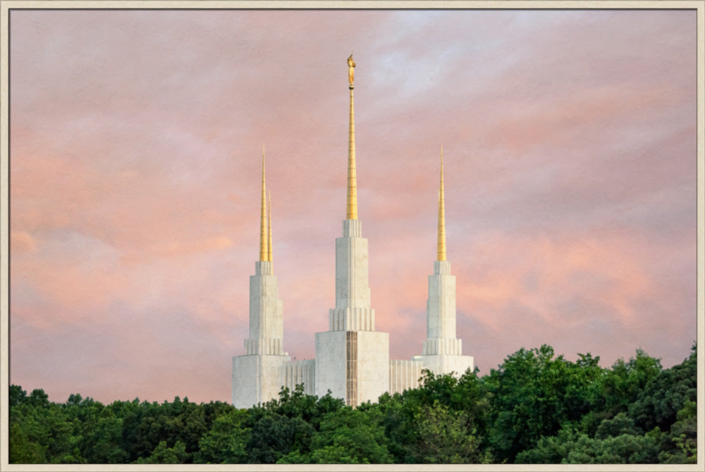 Washington DC Temple - Spires by Robert A Boyd