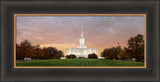 Jordan River Temple - Fall Sunset Panoramic by Robert A Boyd