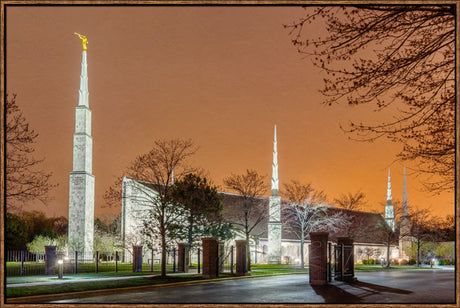 Chicago Temple - Evening Glow by Robert A Boyd