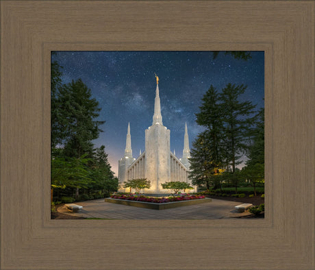 Portland Temple - Night Majesty by Robert A Boyd