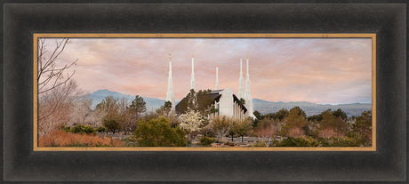 Las Vegas Temple - Sunset Wide Panoramic by Robert A Boyd