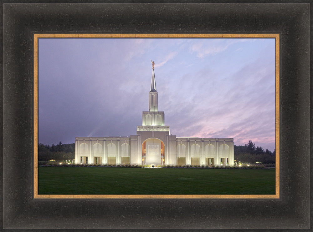 Toronto Temple - Lavender Sky by Robert A Boyd