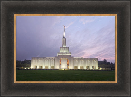 Toronto Temple - Lavender Sky by Robert A Boyd