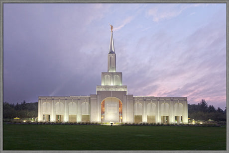 Toronto Temple - Lavender Sky by Robert A Boyd