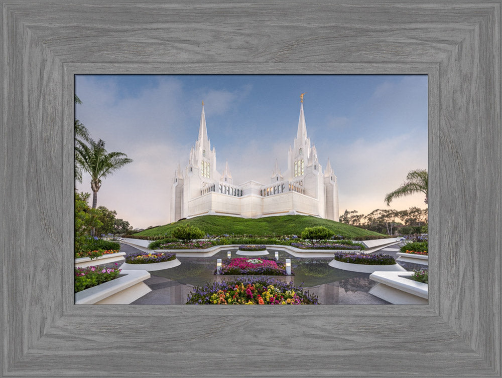 San Diego Temple - Garden View by Robert A Boyd