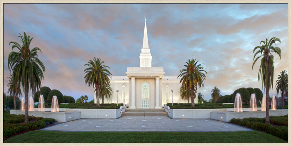 Orlando Temple - Orlando Temple Sunrise by Robert A Boyd