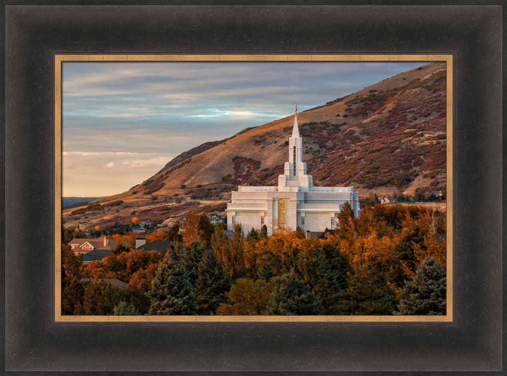 Bountiful Temple - Fall by Robert A Boyd