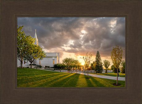 Bountiful Temple - Reflection at Dusk by Robert A Boyd