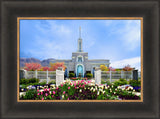 Mt Timpanogos Temple - Spring Tulips by Robert A Boyd