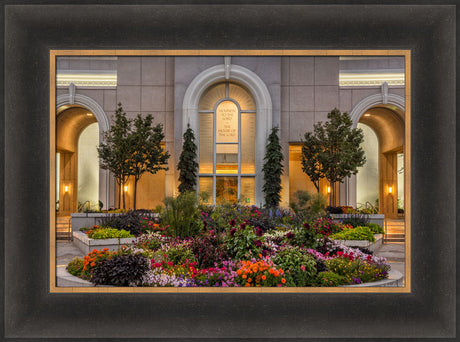 Mt Timpanogos Temple - Garden Path by Robert A Boyd