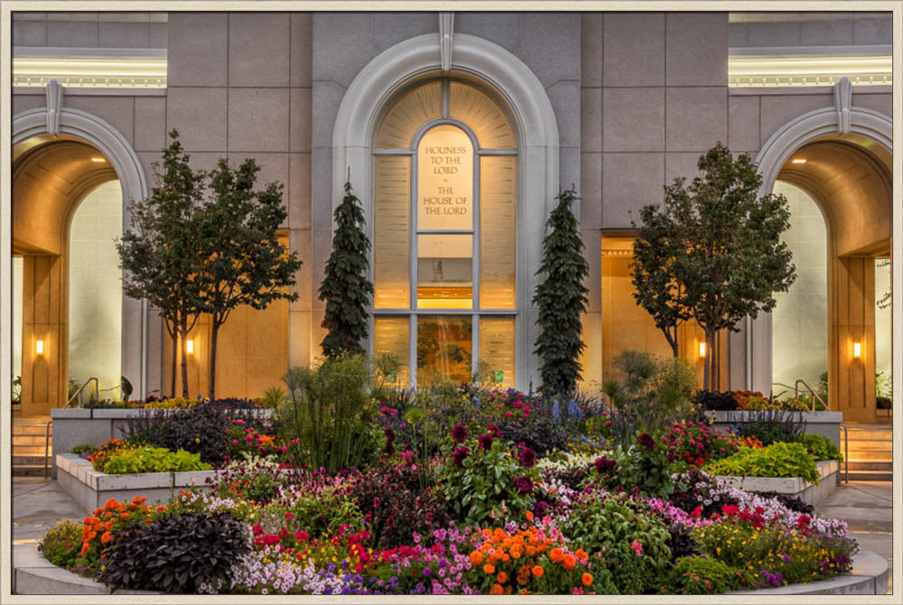 Mt Timpanogos Temple - Garden Path by Robert A Boyd