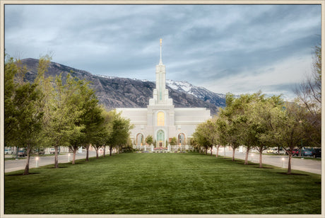 Mt Timpanogos Temple - Chrome Series by Robert A Boyd