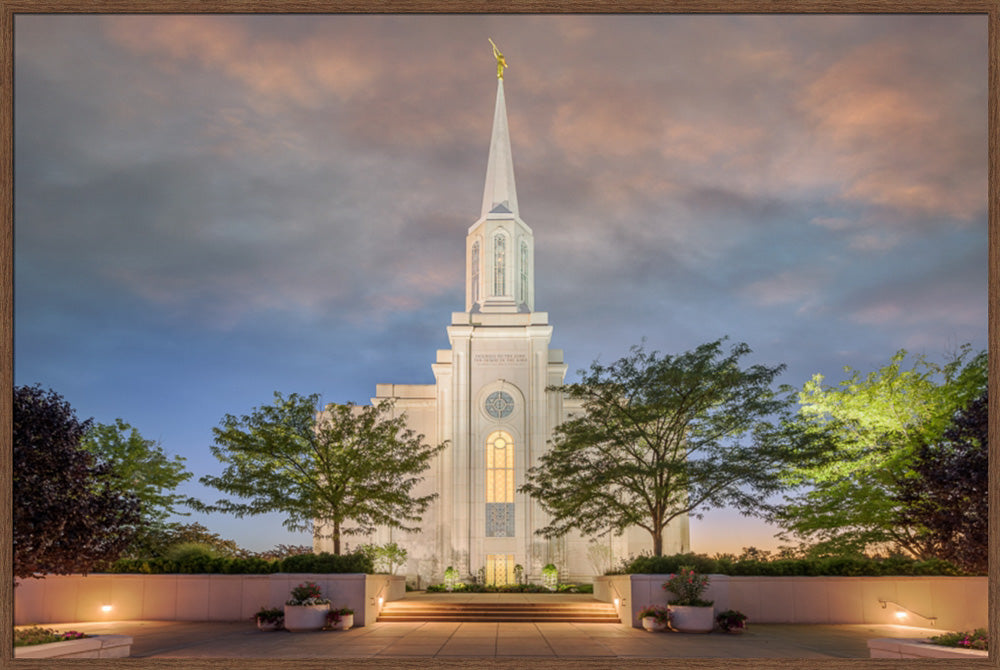 St Louis Temple - Evening Path by Robert A Boyd