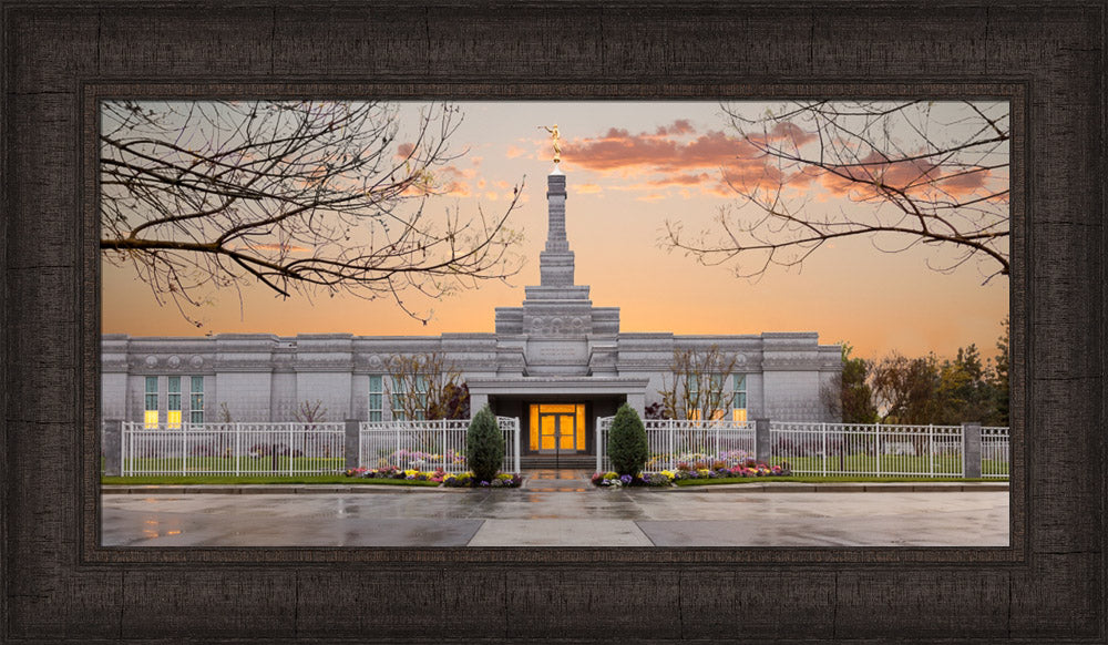 Fresno Temple - Sunrise by Robert A Boyd