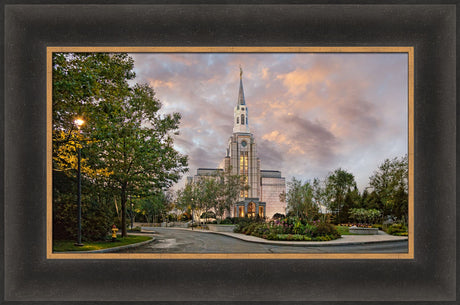 Boston Temple - Evening by Robert A Boyd